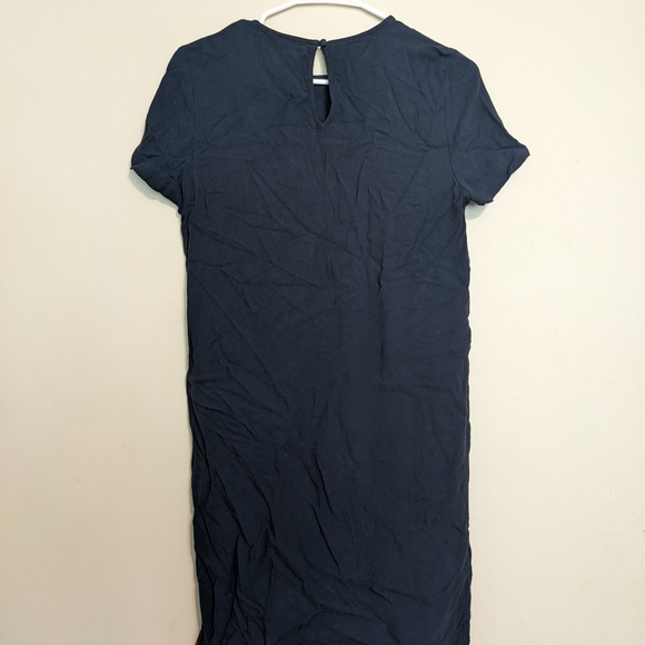JENNI KAYNE Palmer Crepe T-Shirt Dress in Navy Blue Size Small - Picture 11 of 14